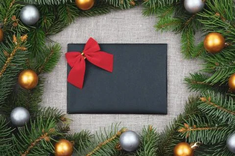Christmas theme with copy space. Stock Photos