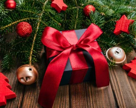 Christmas theme flatlay Stock Photos