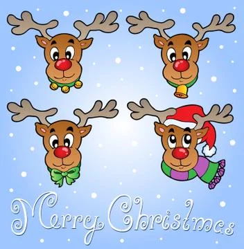 Christmas theme greeting card  Stock Illustration