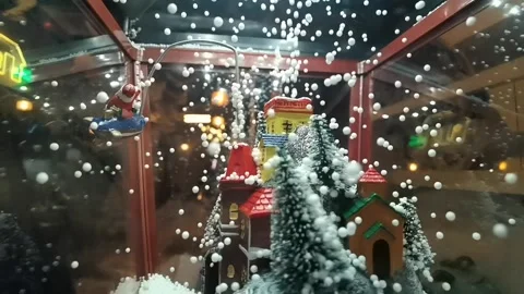 Christmas theme toy slow motion Stock Footage 144464893
