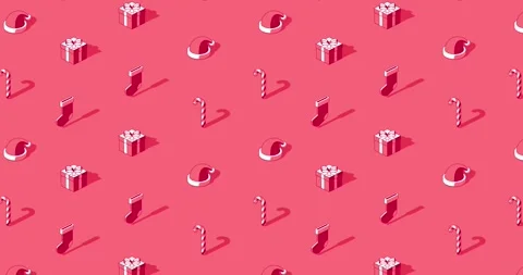 Christmas themed loop animation background Stock Footage 320039489