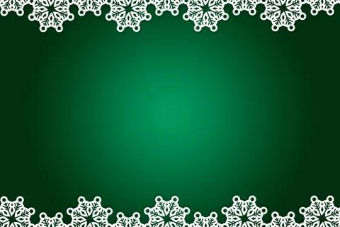 Christmas themed snow flake frame Stock Illustration