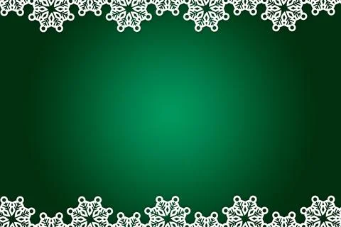 Christmas themed snow flake frame Stock Illustration