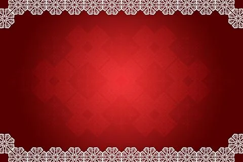 Christmas themed snow flake frame Stock Illustration