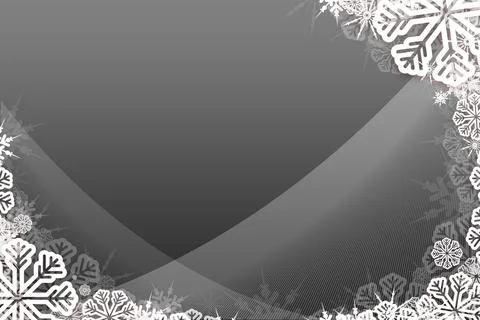 Christmas themed snow flake frame Stock Illustration