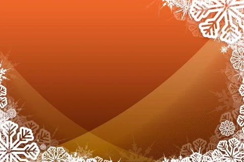 Christmas themed snow flake frame Stock Illustration