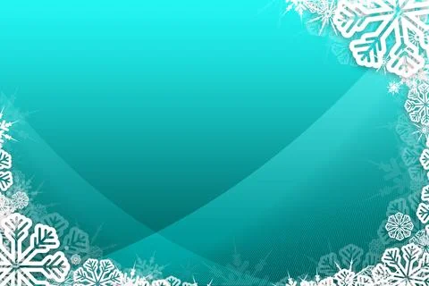 Christmas themed snow flake frame Stock Illustration