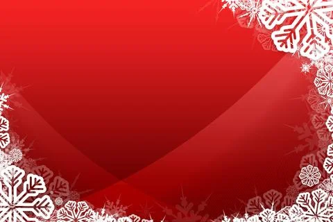 Christmas themed snow flake frame Stock Illustration