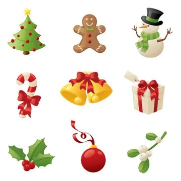 Christmas things Stock Illustration