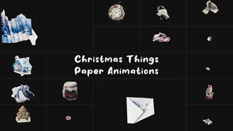Christmas Things Paper Animations for After Effects ~ After Effects ...