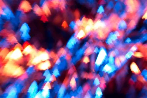 Christmas three bokeh from small light bulb Stock Photos