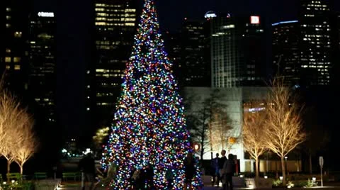 Christmas time in the city Video stock 15343170