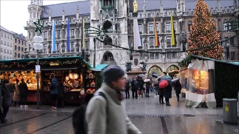 Christmas time in Munich Stock Footage 99177921
