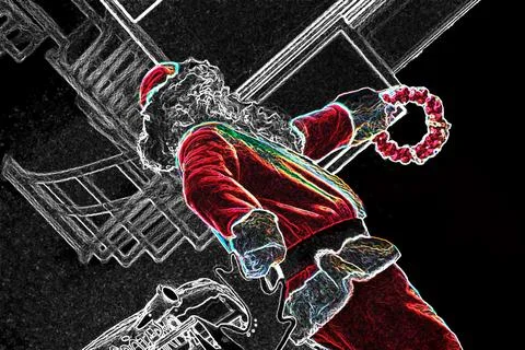 Christmas time scene Stock Illustration