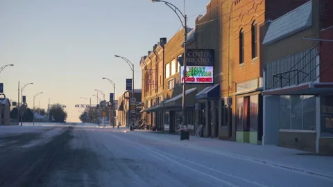 Christmas time in a Small Town Vídeo Stock 146678496