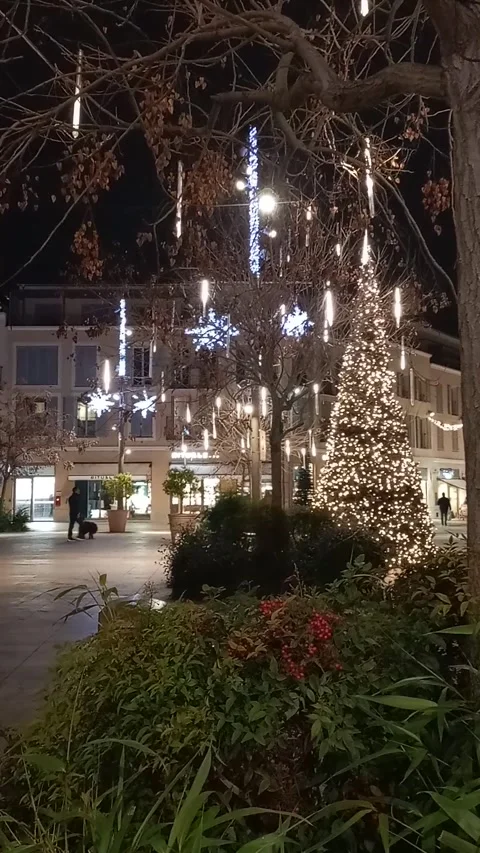 Christmas time in the town Stock Footage 325966032