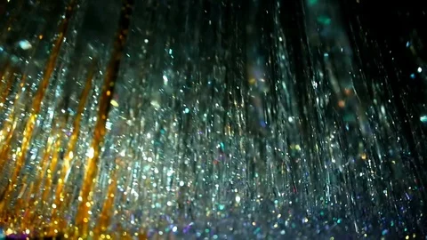 Christmas tinsel. Abstract lights background. LED Lighting, neon Stock Footage 100153563