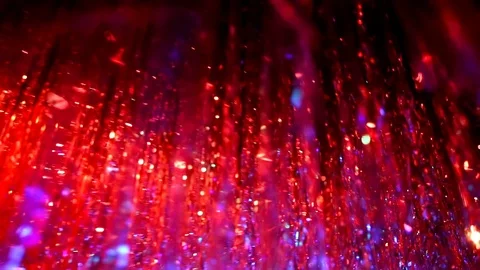 Christmas tinsel. Abstract lights background. LED Lighting, neon Stock Footage 100153568