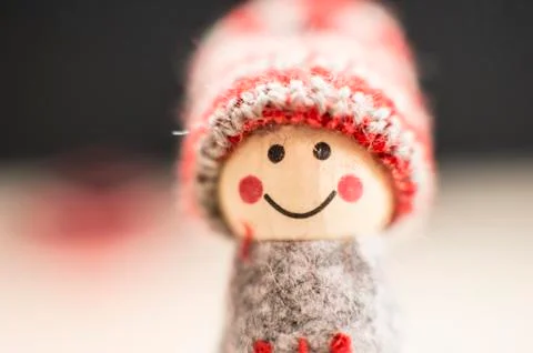 Christmas tiny doll Stock Photos