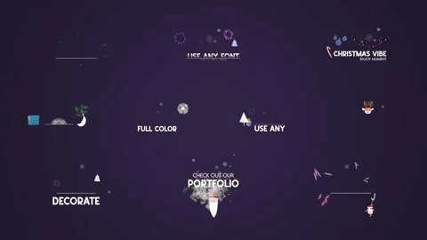 Christmas Titles for After Effects After Effects stock