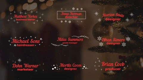 Christmas Titles and Lower Thirds Stock After Effects