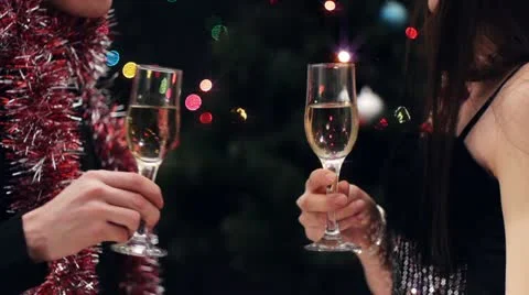 Christmas toast 库存影片 12551016