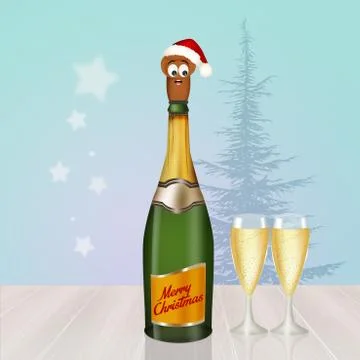 Christmas toast Stock Illustration
