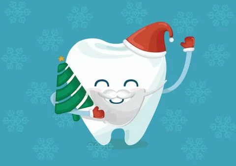Christmas tooth Stock Illustration