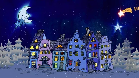 Christmas town Stock Footage 911756