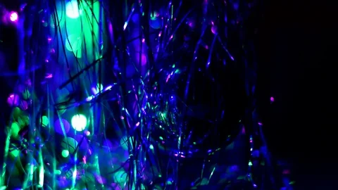 Christmas toy on artificial tree Stock Footage 129639009