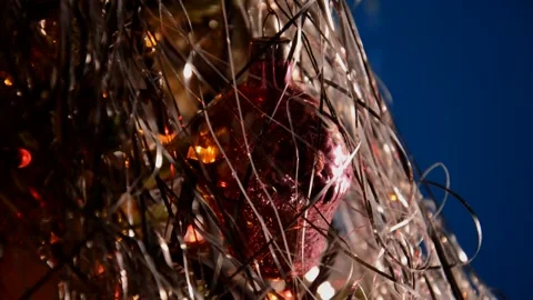 Christmas toy on artificial tree Stock Footage 247101253