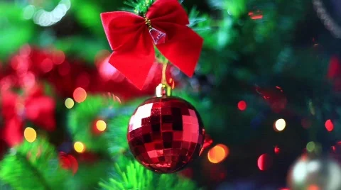 Christmas toy on tree  스톡 동영상 569895