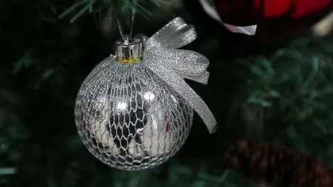 Christmas toy on the tree Stock Footage 99545928