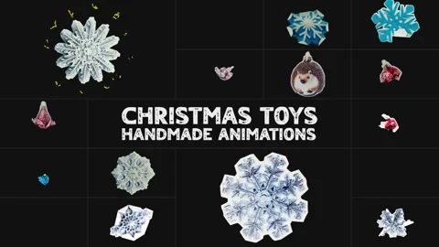 Christmas Toys Handmade Animations | After Effects 스톡 After Effects