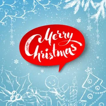 Christmas traditional festive objects Stock Illustration