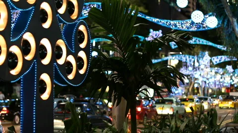 Christmas Traffic 库存影片 809005