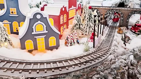Christmas train 2 Stock Footage 293150109