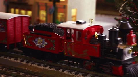 Christmas Train angle 3 Stock Footage 134949942
