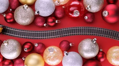 Christmas train Video stock 12363670