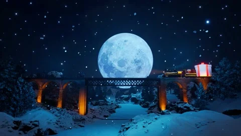 Christmas train Stock Footage 220301613