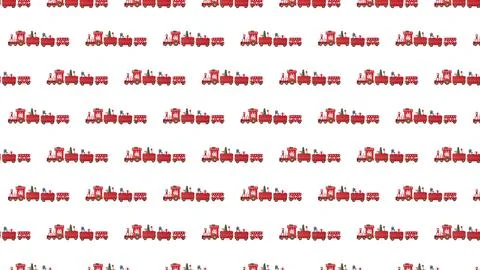 Christmas train pattern on a white background 3d-rendering Foto stock