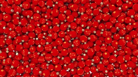 Christmas transition ball Stock Footage 254158611