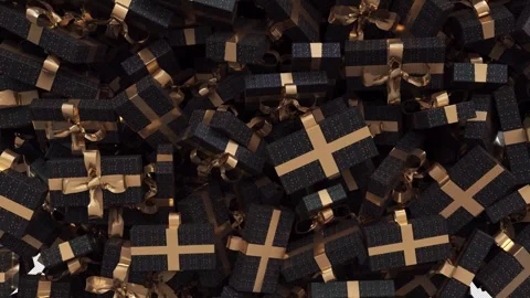 Christmas transition box Stock Footage 254769640