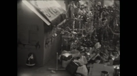 Christmas Tree 1930 Video stock 50215197