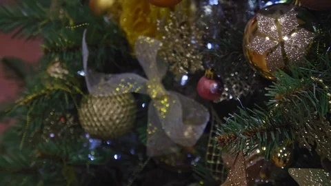 Christmas tree in 4K Stock Footage 99801346