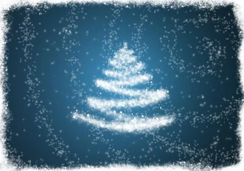 Christmas tree abstract background Stock Illustration