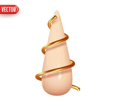 Christmas tree. Abstract decorative festive conical shape spiral tree. New .. Stock Illustration