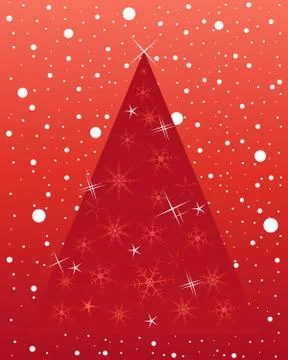 Christmas tree abstract Stock Illustration