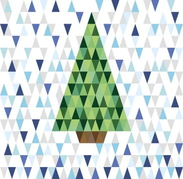 Christmas tree abstract Stockillustratie