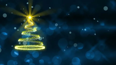Christmas tree, abstract loop motion background Stock Footage 42155636